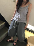[unisex] Maril Banding Bermuda Cotton Pants