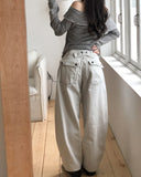 Machi Adjust Stitch Cotton Balloon Pants