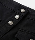 Multi-button cargo shorts