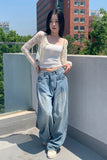 fresh summer pintuck wide pants