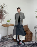 Luper crop check shirt