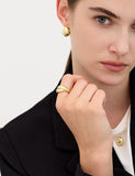 Plump Twist Silver Ring