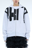 PRTN) Logo Graphic Over Hood Zip-Up