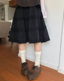 Hanyu Frill Midi Skirt