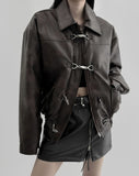 Luke Leather Duffel Blouson