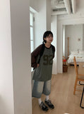 [Unisex] Collend Banding Washing Denim Bermuda Pants