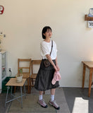 Dalyu Layered Nylon Midi Skirt