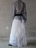 Resin Bohemian Unbalanced Tiered Skirt