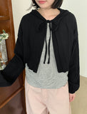 Hikota Summer Ribbon Hood Bolero Cardigan