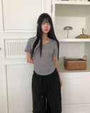 Moent 3-Neck Short Sleeve T-Shirt