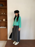 Hipan Round Crop Long Sleeve Tee