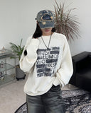Miley printed boucle knitwear