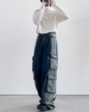 Deepsi Solid Cargo Denim Pants