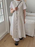 Pendol Summer Reversible Stripe Sleeveless Long One Piece
