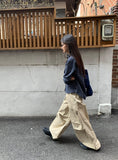 Roil Cotton Wide Cargo Pants