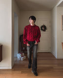 Tienz Vintage Washing Cable Knit