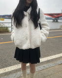 [Belt SET] Tizen Wool Pleated Skirt