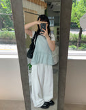 Sofyu Balloon Wide Cotton Pants