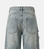 Cotton Blue Vintage Denim Pants