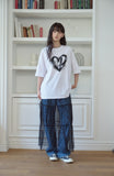 Mono Heart Short Sleeve Tee