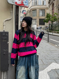 Font Stripe Cable Knit