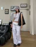 Fold String Under Pocket Cargo Pants