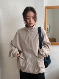 [unisex] PQ Check Collar Windbreaker Jumper