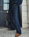 Herries Flare Raw Denim Pants