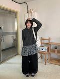 Koteni color matching high neck knit cardigan