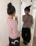 Luhan Alpaca Wool Round Ribbed Knit