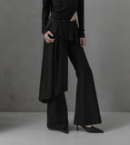 [mnem] Fluid Layered Skirt Pants