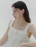 H Edition Silver Off-Drop Hoop Earrings
