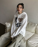 Love Leopard Lettering Hoodie