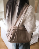 Sote Belt Leather Eyelet Shoulder Bag