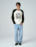 NOWHERE Vintage Raglan Long Sleeve T-Shirt