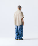 Oblique Cargo Parachute Denim Pants
