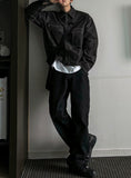 Semi cropped stitch shirt