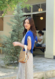 Shueri V-neck Rib Knit Cardigan