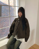 Buen Out Pocket Boxy Bomber Jacket