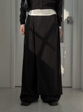 Madel Unbalanced Wrap Skirt Pants