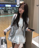 Steen Basic Long Sleeve Round Knit Cardigan