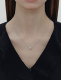 Essence Silver (W) Tria Pave Necklace