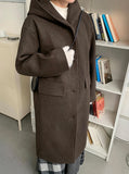Noriko Hood Quilting Long Coat