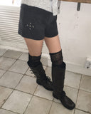 Maan Studded Knit Short Pants
