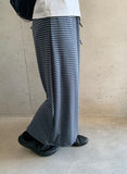 Tuque Stripe Banding Long Skirt