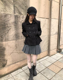 Lowell double-button short jacket