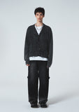 DAMAGE COLOUR DYE CARDIGAN