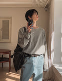 Chris Boatneck Loose Fit Button Long Sleeve T-Shirt