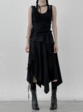 Mirrell Shirring Choker Sleeveless