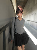 Elvin Slim Fit Hood Button Long Sleeve T-Shirt